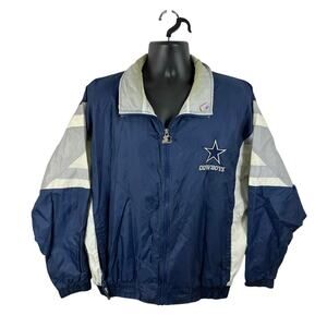 Vintage Starter NFL Dallas Cowboys Windbreaker Jacket Size Large